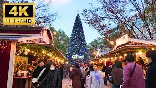Christmas Walk🎄Fukuoka, Japan｜天神〜博多｜4K Walking tour