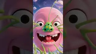 Surreal Smiling Face Meets Mushroom Nose &ndash; CGI Fantasy Art!#funny #animation #cartoon character