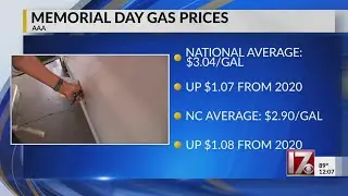 AAA Memorial Day gas prices 2021