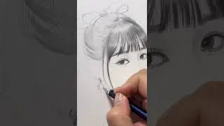 How to draw a Korean girl #How to draw a cute Korean girl face #How to draw a realistic girls