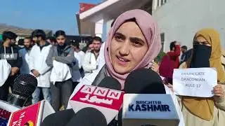 MBBS Students Protest at GMC Baramulla, Demand Restoration of SRO 49 for OM Doctors