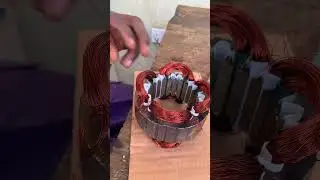 Extractor fan coil winding 