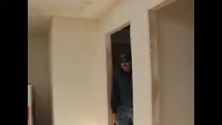 Interior work on CEB home construction project on the Crow Reservation. Happy crew share thoughts