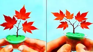 Ginkgo Leaf Christmas Tree 🎄  Easy Autumn Nature Craft Idea With Ginkgo Leaves