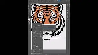 Tiger PNG to Vector | how to vectorize in Adobe Illustrator Tutorial  #tutorial #Illustrator #Vector