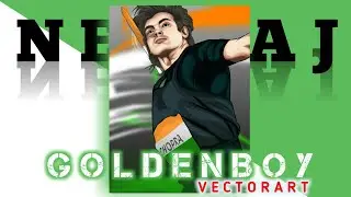 NEERAJ CHOPRA VECTOR ART !! THE GOLDEN BOY !! TOKYO !!