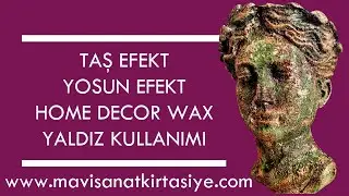 Helen Saksı Boyama Taş Efekt Kullanımı Yosun Efekt Kullanımı