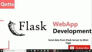 Flask Tutorial - Data from Flask Server to Html Page | Jinja Templating-1