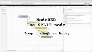 NodeRED Tutorial - Iterate an Array with the SPLIT Node