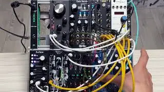 Lo-fi drums glue three textures together.