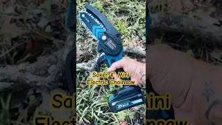 Gear Review | Saker 4&rdquo; Mini Electric Chainsaw #shorts