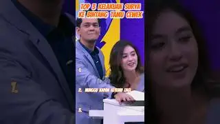 top 3 kelakuan surya ke bintang tamu cewek ngakak #lucu #arisantrans7