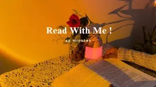 Read With me ✨Piano & Rain Sound / Mind relaxing | 45 minutes 💆&zwj;♀