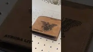 Small Business Idea! Use laser to permanently engrave your favorite designs onto a wallet. 💼