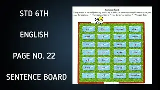 6th English Sentence Board