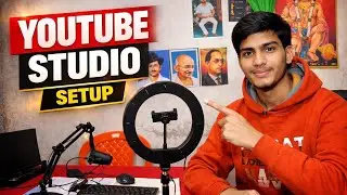 Low Budget YouTube Studio Setup | Vlog Recording Room Tour 🎥🔥