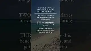 3 steps to move your health & wellness practice ONLINE in the next *90 days*