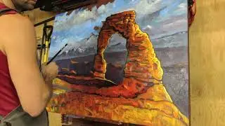 Delicate Arch Painting Timelapse