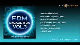 EDM Magical Midis Vol  3 - EDM Melodies Preview