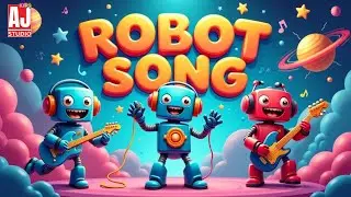 🤖 Robot Song for Kids | Learn & Dance with Robots | AJ Studio Kids