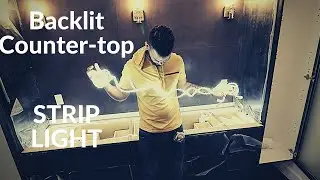 How To Backlit Countertop - Under Countertop Light - Luz Debajo De La Mezeta
