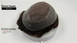 Hairpiece Warehouse Stock Mens Toupee:  Mono Top