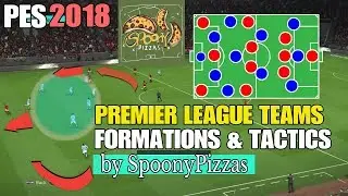 PES 2018 | Add REALISM to your Master League | ALL Premier League Teams Formations & Tactics