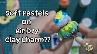 Testing Soft Pastels On Cold Porcelain Air Dry Clay Fantasy Cat Charm