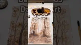 Day 2 of 365 days of Art in 2026. Come and join me now for Free on my website 😊 #watercolor #art
