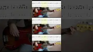 Кино - Братская любовь (Студийная сессия `86) - Bass shorts 4 #basstabs #basscover #bass #shorts