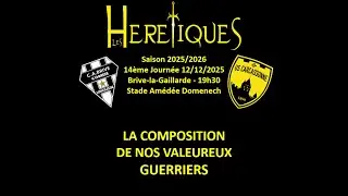 ‼️17h00‼️⚔️ Composition USC - Saison 2025 2026 - J14 - CA Brive vs US Carcassonne ⚔️ ProD2