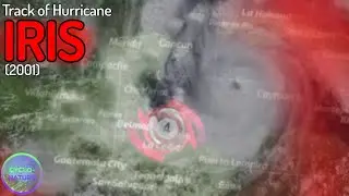 Track of Hurricane Iris (2001)