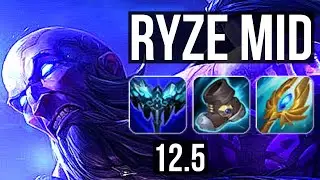RYZE vs EKKO (MID) | 8/1/7, Godlike, 300+ games | NA Master | 12.5