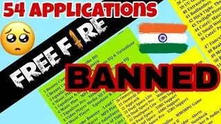 FREE FIRE and other 53 apps banned in India