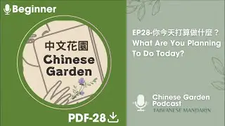 EP28-你今天打算做什麼？What Are You Planning To Do Today? | Beginner Mandarin Chinese Learning | Listening
