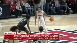 Taryn Todd named Oscar Robertson National Player of the Week & SBC Basketball Player of the Week
