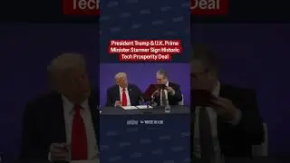 Prezydent Trump i premier Wielkiej Brytanii PODPISALI HISTORYCZNĄ umowę o dobrobycie technologicznym