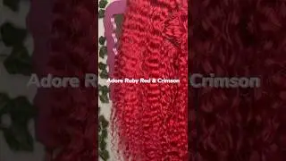 Rich & Vibrate red color using adore crimson and ruby red 🌹&hearts;️ #redwig #adore #coloredwig