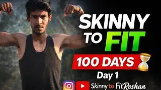 Day 1 | 100 Days Skinny to Fit Challenge 💪 | 1600m Running + Chest Workout