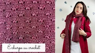 Comment faire une étole au crochet ? Avec DIAGRAMME 🧶Écharpe Facile, Rapide🧶