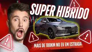 BYD KING GS - Consumo - mais de 100km no modo EV em estrada, surpreendente