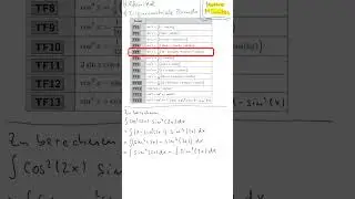 Mathe Minute: Wie l&auml;sst sich dieses Integral mit trigonometrischen Formeln vereinfachen und l&ouml;sen?