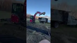 Trench filling #frenchdrain #excavator #ford #dumptruck #yanmar #switchngo