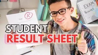 Student Result Sheet in Excel | Create Result Sheet in Excel | NSDA | BMET | Computer_Level_3