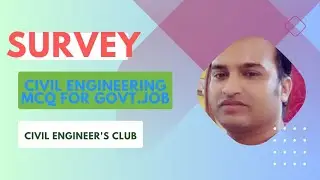 Basic MCQ on Survey l Civil Engineering l Assistant Engineer(Civil) l Junior Engineer(Civil) l