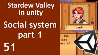 Stardew Valley like Game in Unity Episode 51 Character definition Social System Part 1