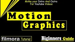 Motion Graphics Tutorial for Beginners 9 | 2021 | Filmora | Zama Skill