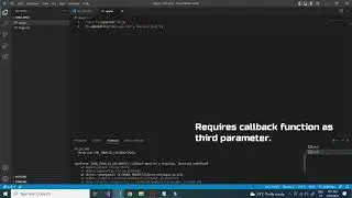 TypeError [ERR_INVALID_CALLBACK]: Callback must be a function. Received undefined