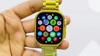 X8 Ultra gold edition watch full edge display #ecommerce #pakistan #smartwatch
