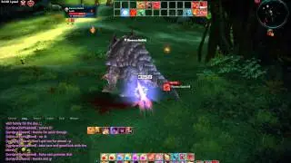 TERA lvl48 Warrior Gameplay - Soloing Ravenous Basilisk BAM